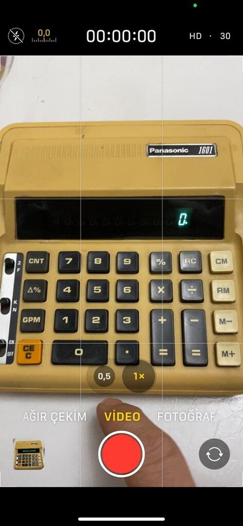 Panasonic 1601 floresan ekran hesap makinesi - 11