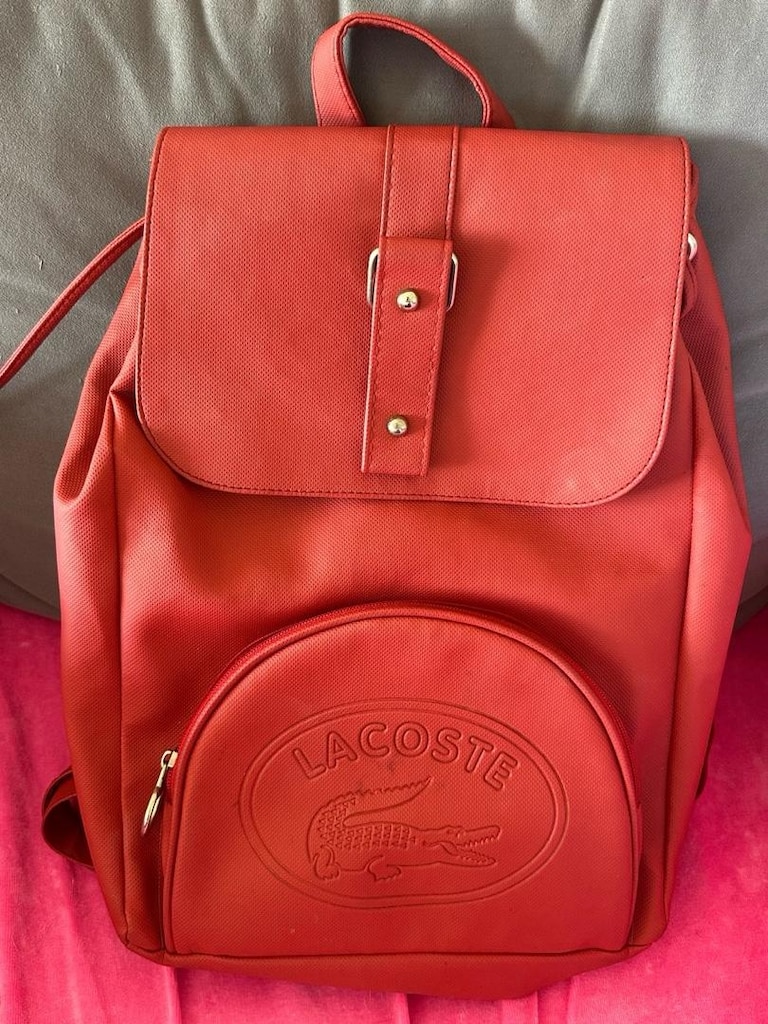 lacoste kırmızı sırt çantası - 3