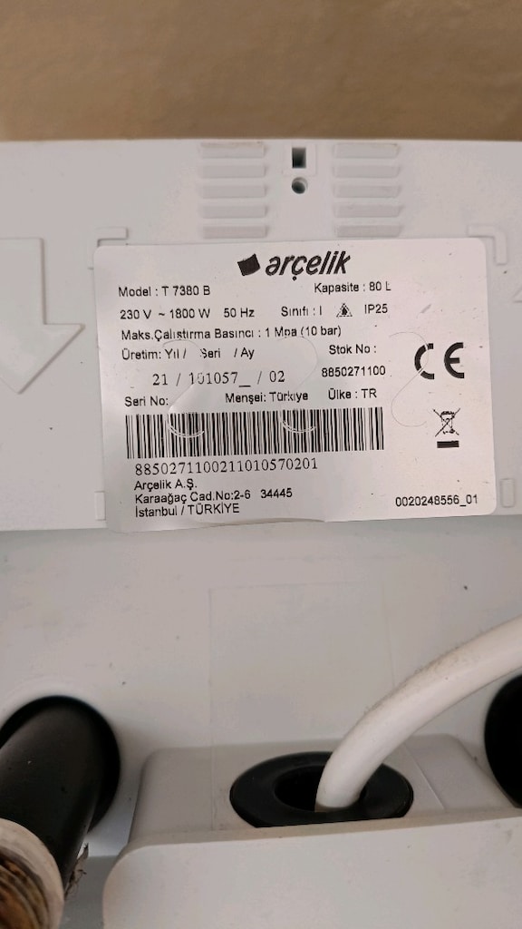 Arçelik termosifon - 3