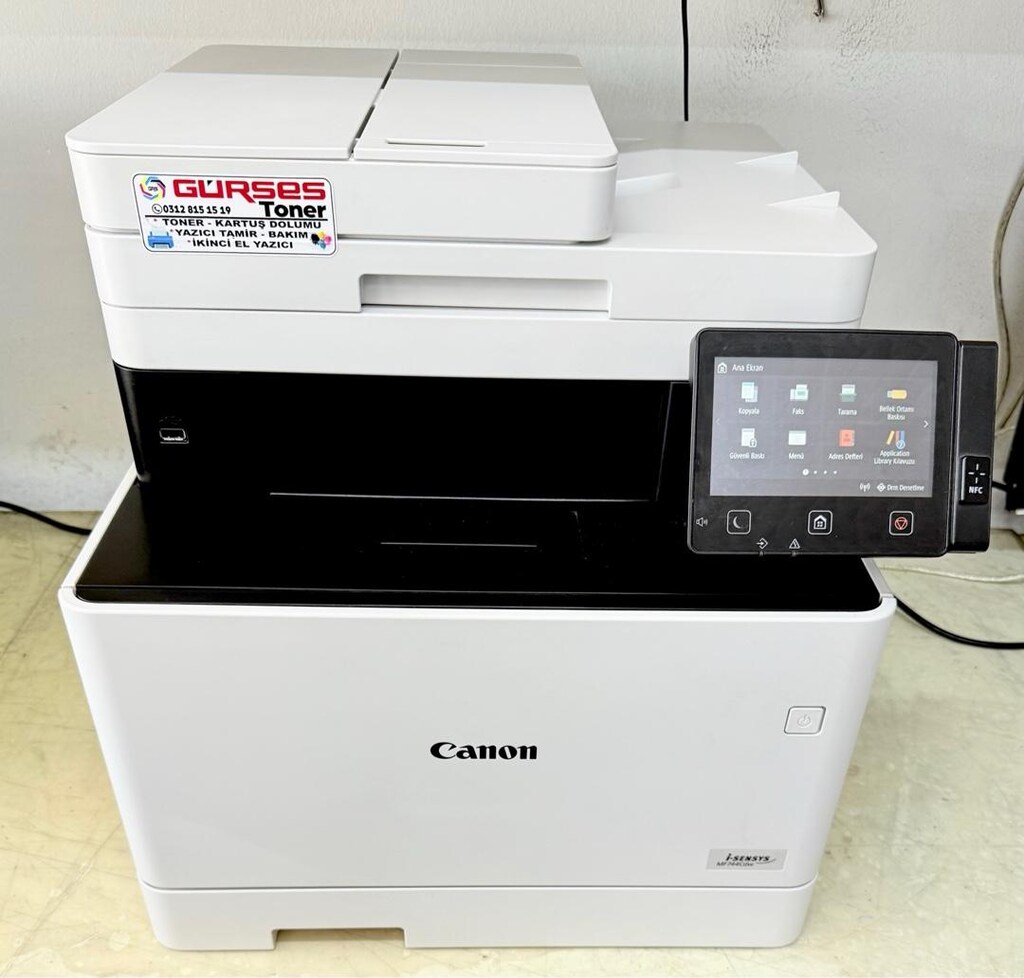 Yazıcı Canon MF744CDW Tarayıcı + Fotokopi Renkli Çok Fonksiyonlu