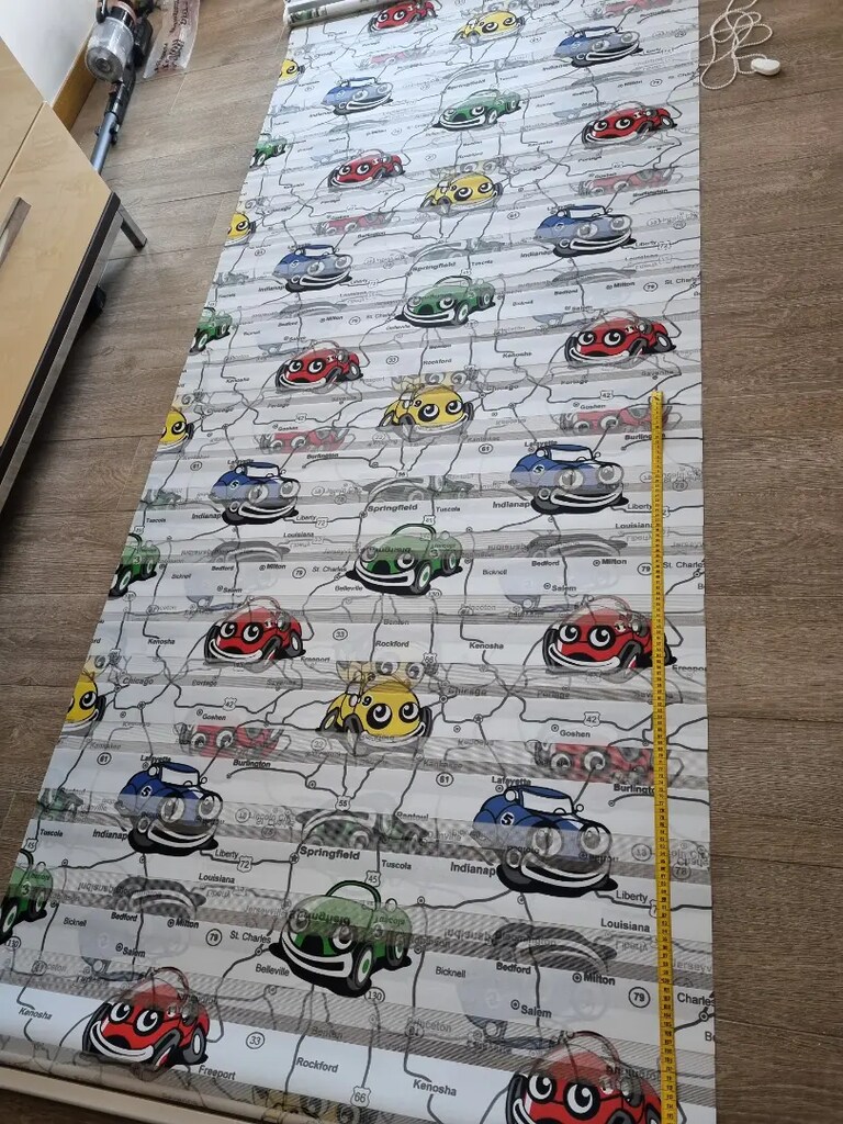 Araba desenli zebra perde - 4