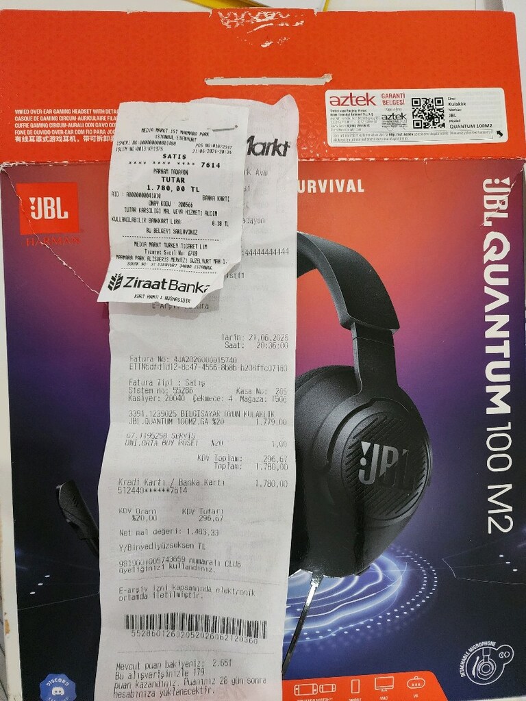 JBL Quantum 100M2 Oyuncu Kulaklığı - 3