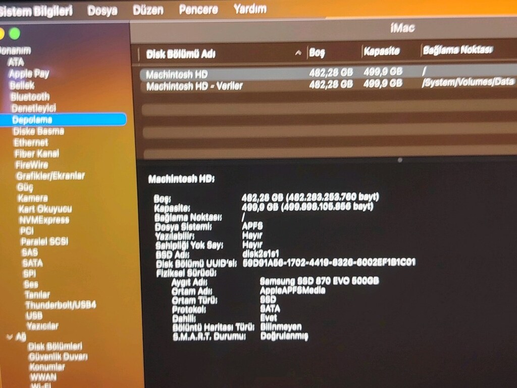 A1419 2017 İ-MAC 8GB EKRAN KARTLI 27 İNÇ 5K - 5
