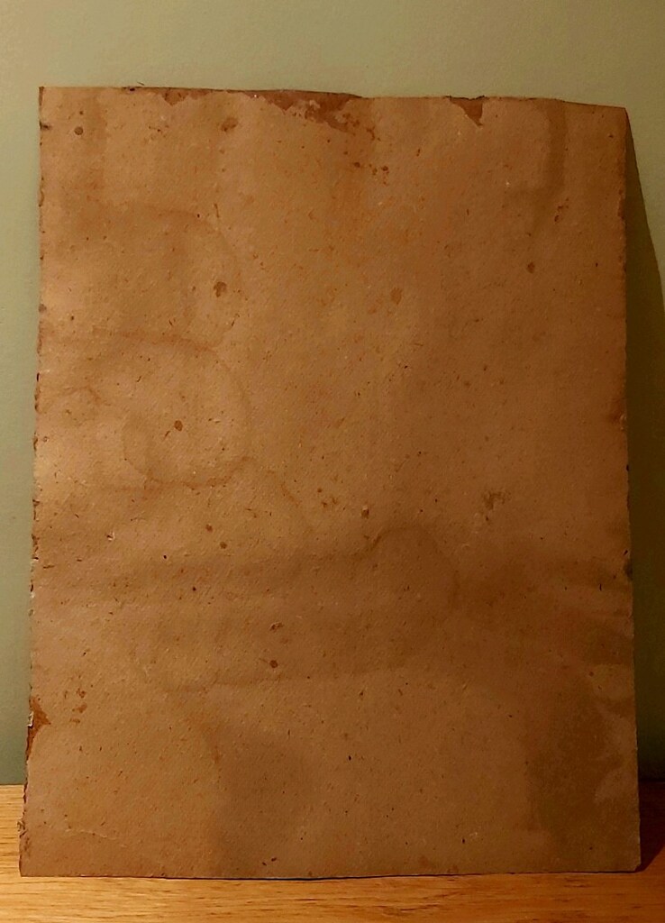 Çerçevelik 33x42cm mukavva üzeri el boyama dokulu karışık teknik tablo - 3
