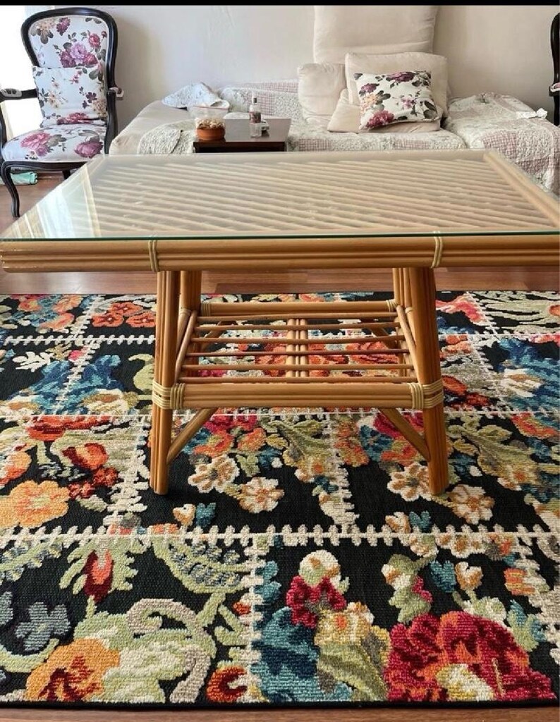 BAMBU BAHÇE MOBİLYASI 6 ADET SANDALYE BİR YEMEK MASASI VE ORTA SEHPASI - 8