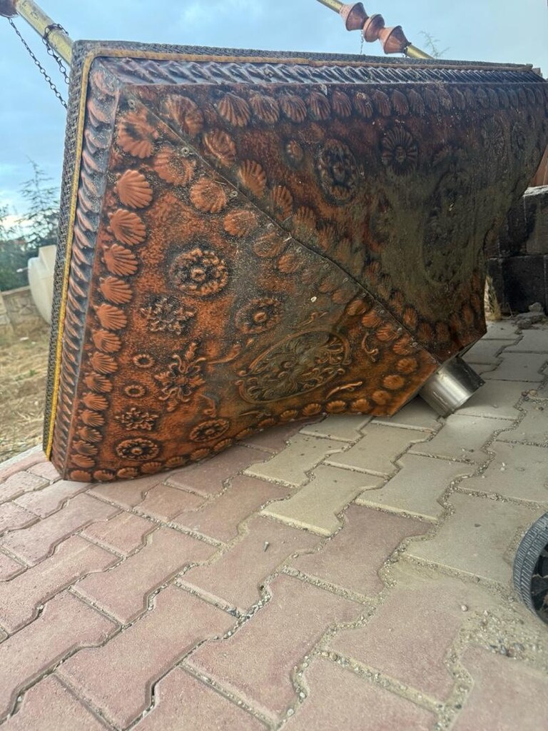 bakır kahve arabası - 6