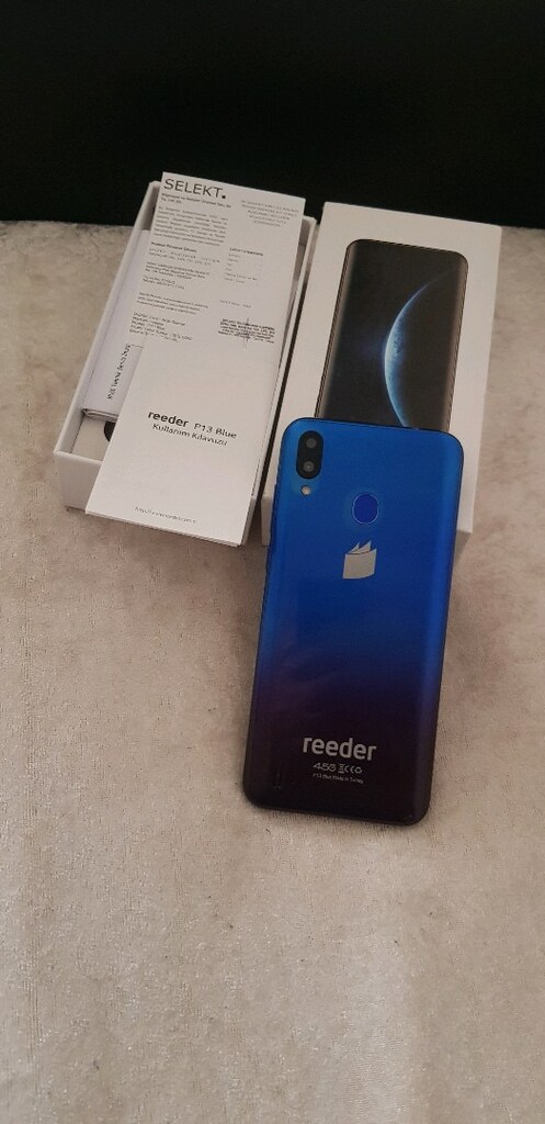 REEDER p13 bulue sıfır gibi tertemiz kılıfı var - 3