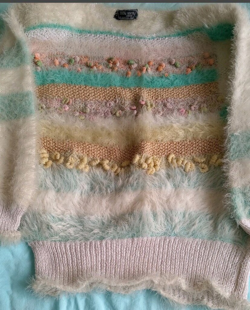pastel çizgili kazak - 2
