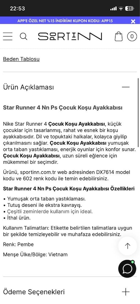 nike running star ayakkabı kız çocuk - 6
