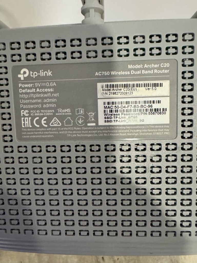 TP-Link Archer C20, 750 Mbps toplam kablosuz hız sunan, çift bant (Dua - 2