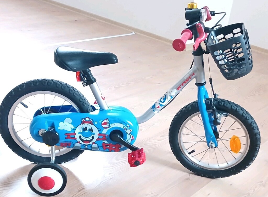 btwin çocuk bisikleti 14 jant Decathlon YENİ GİBİ Ön Sepetli de var - 4