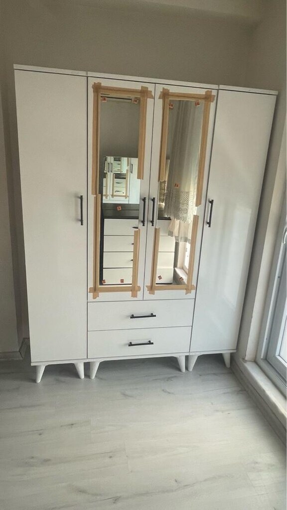 4 kapaklı elbise dolabı 140 cm - 4
