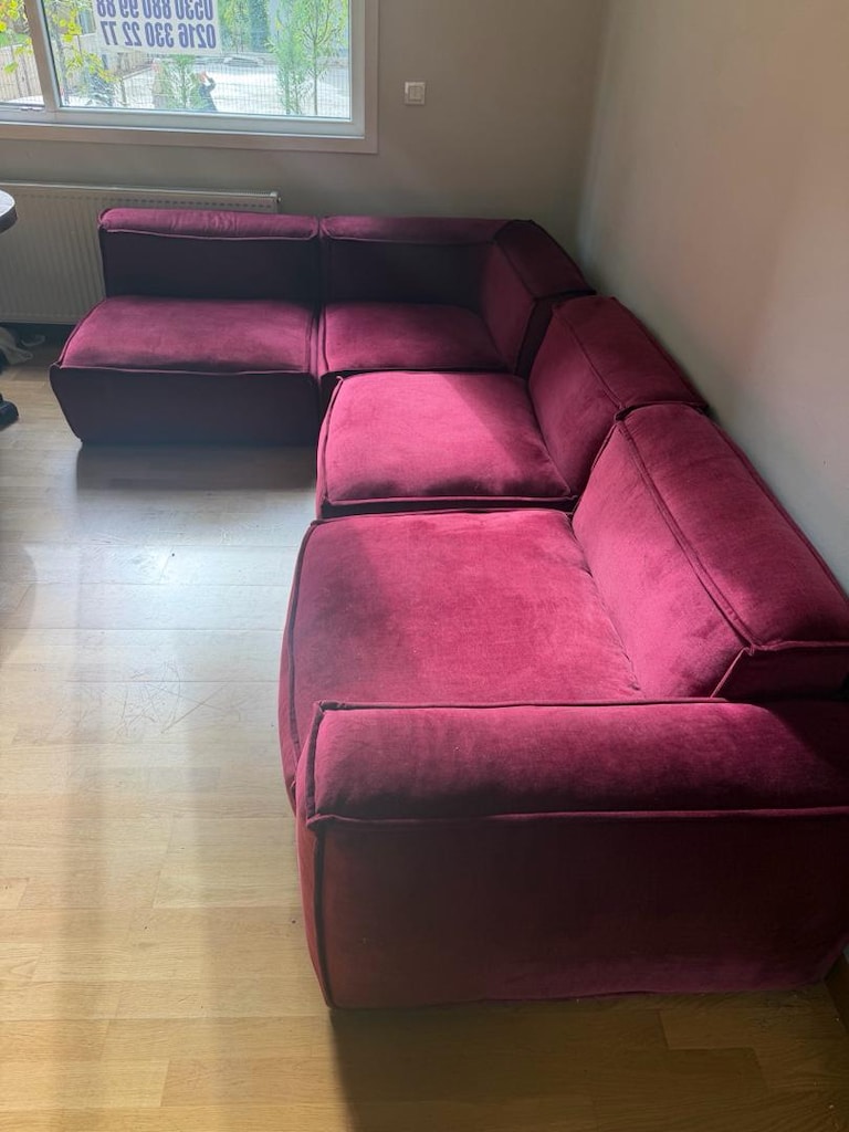 Mudo Concept Bordo Modüler Köşe Koltuk – Çok Temiz - 3
