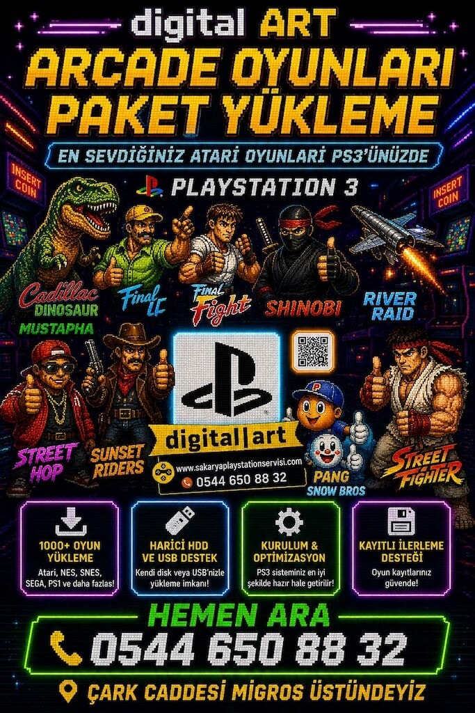 PLAYSTATION PS3 - SLIM KASA - 50 OYUN - MULTIMAN SİSTEM - 3