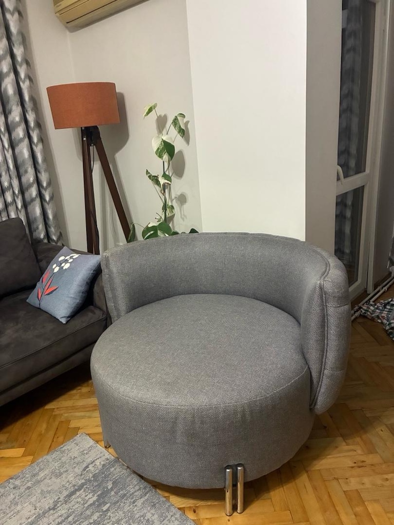 1,5 kişilik yuvarlak berjer - 4