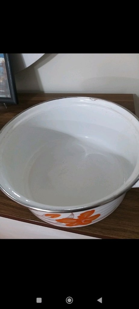vintage büyük boy çinko tencere 26 cm - 7