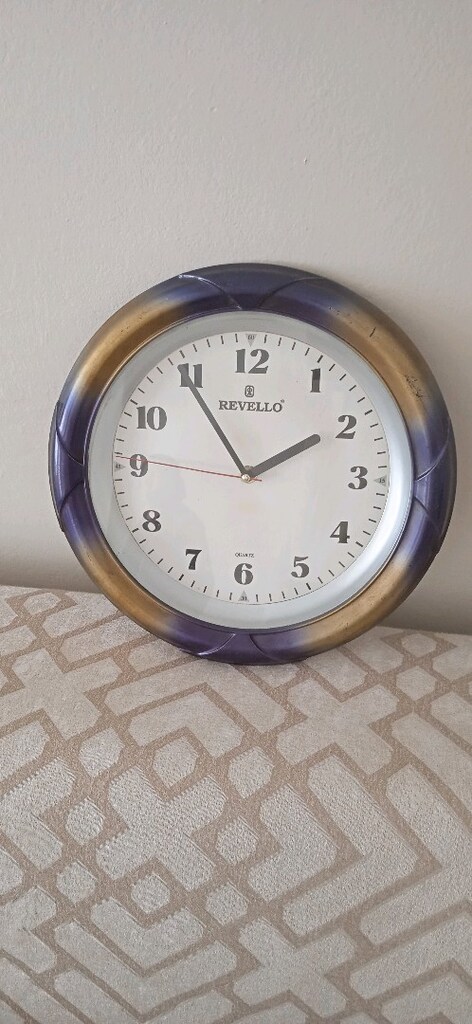 30 CM SIFIR SESSİZ MEKANİZMA SORUNSUZ ÇALIŞAN REVELLO DUVAR SAATİ - 2
