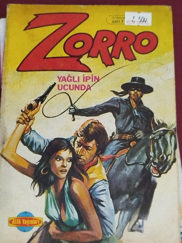 ZORRO, 1-9 takım, Alfa Yayınları, orijinal 1980'ler baskısı takım - 13