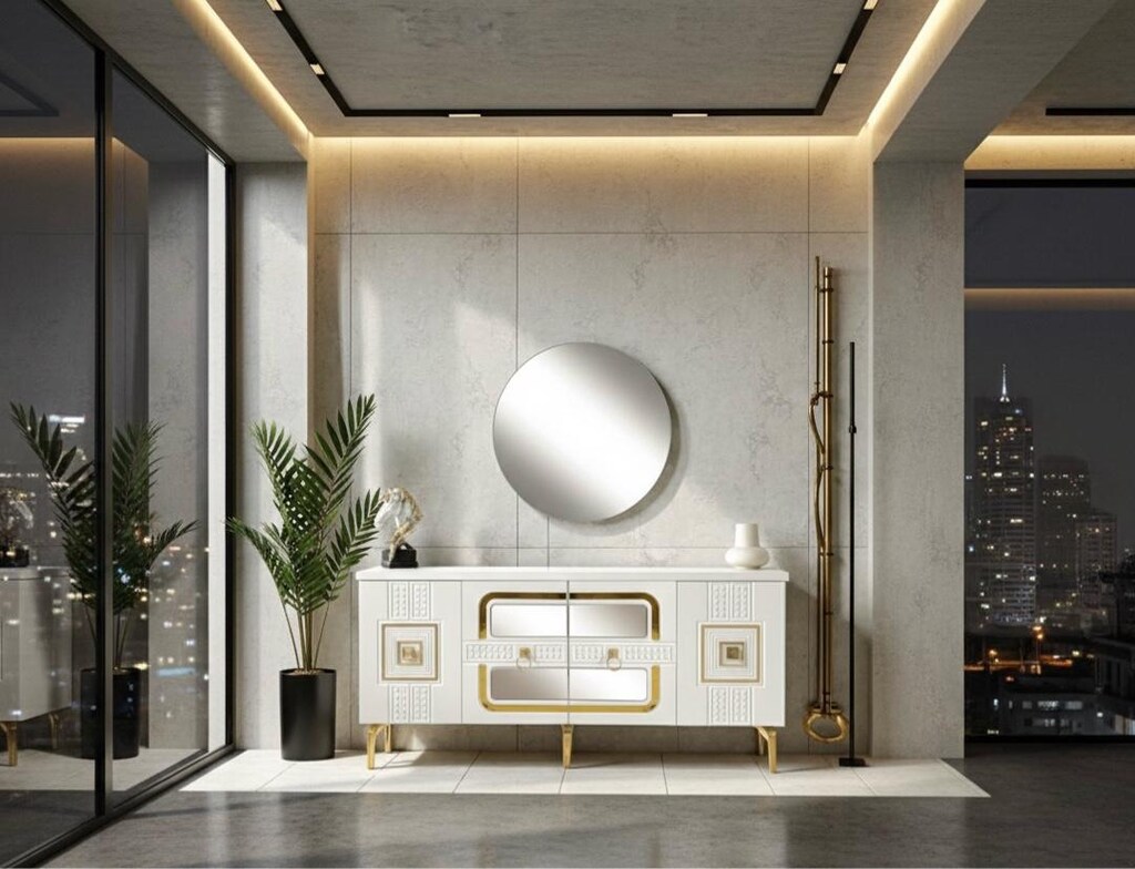 Sıfır , %100 MDF Konsol / Dresuar / Dolap - Aytaşı , Gold - 8