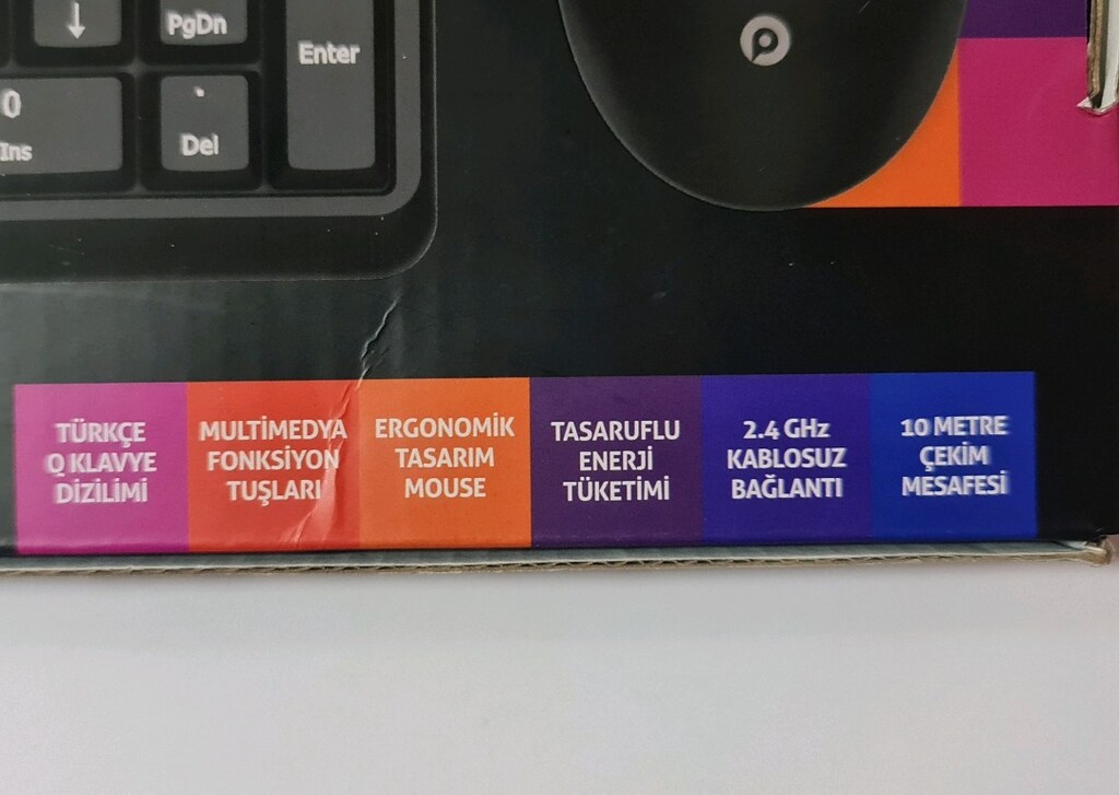 Polosmart PSK11 kablosuz klavye ve Mouse set. Sıfır kutusunda. - 12