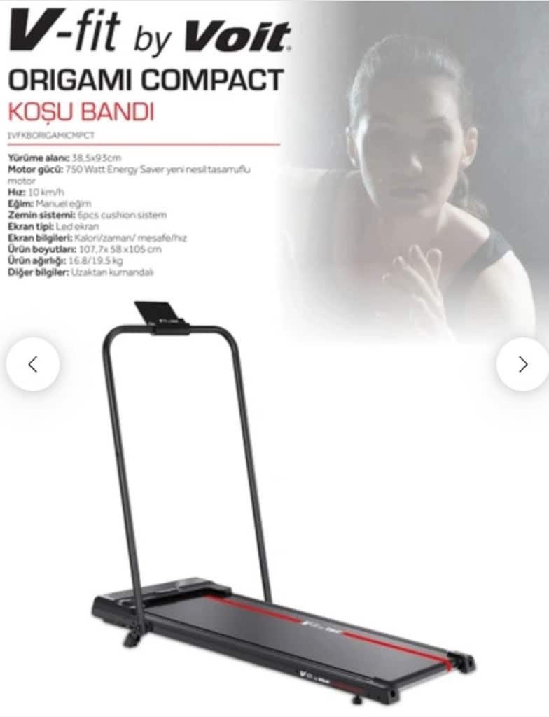 Kutusunda Sıfır Origami Compact Katlanabilir Koşu Bandı - letgo'dan ...