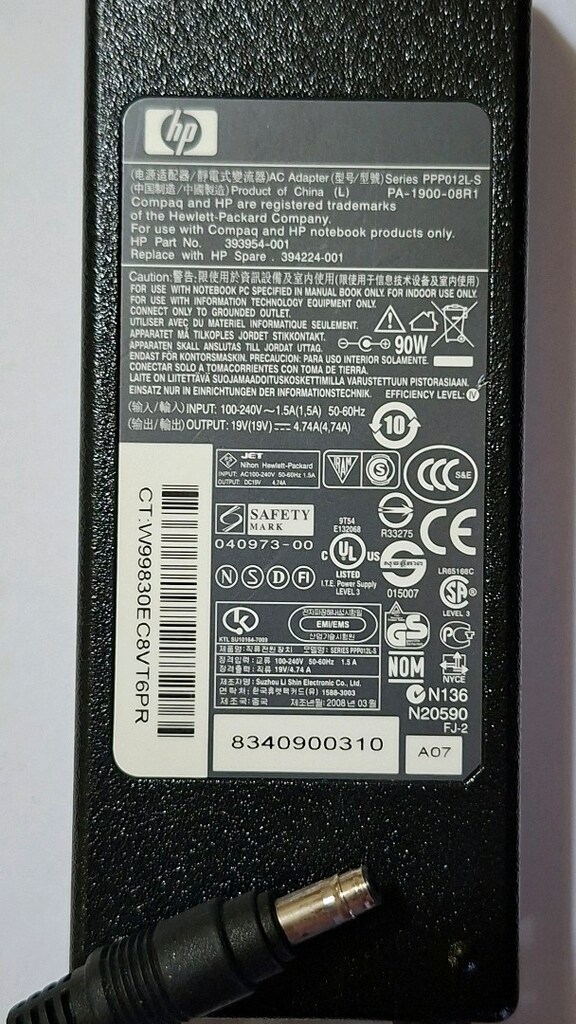 Orjinal Hp 19v - 4.74a Notebook Adaptör 3 - 3