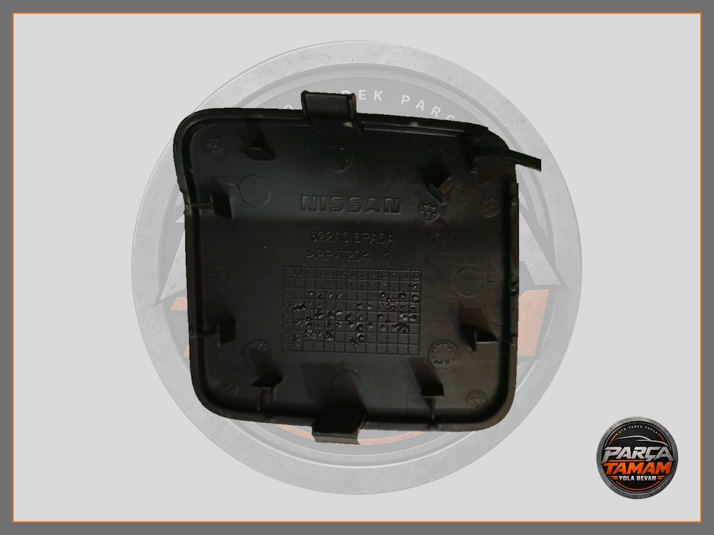 NISSAN JUKE ÖN TAMPON ÇEKİ DEMİRİ KAPAĞI SEDEFLİ BEYAZ 622A06PA0A - 2