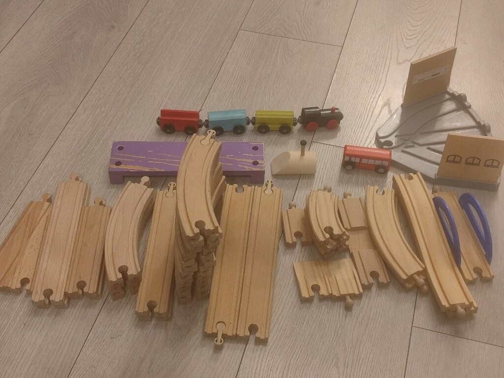 Ikea lillabo 48 parça ahşap tren seti oyuncak istasyon - 13