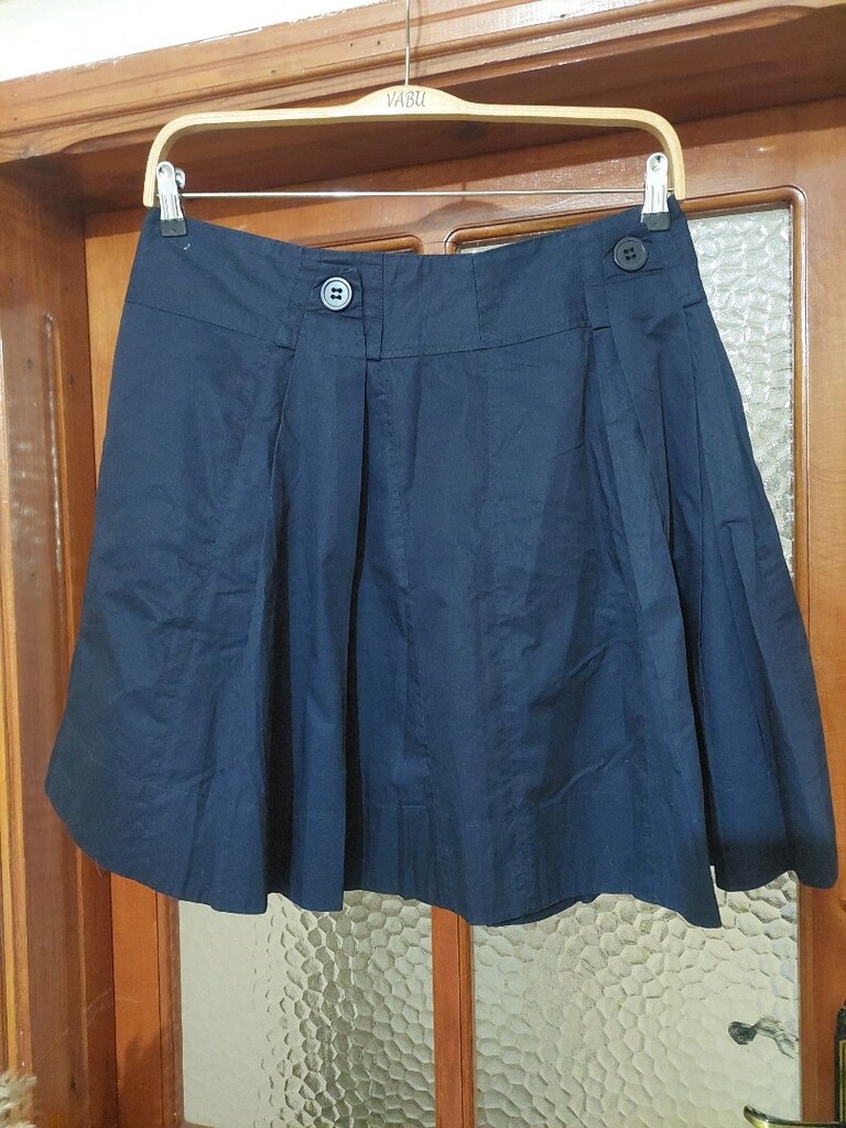 KOTON pileli düğme detaylı Midi etek - 2