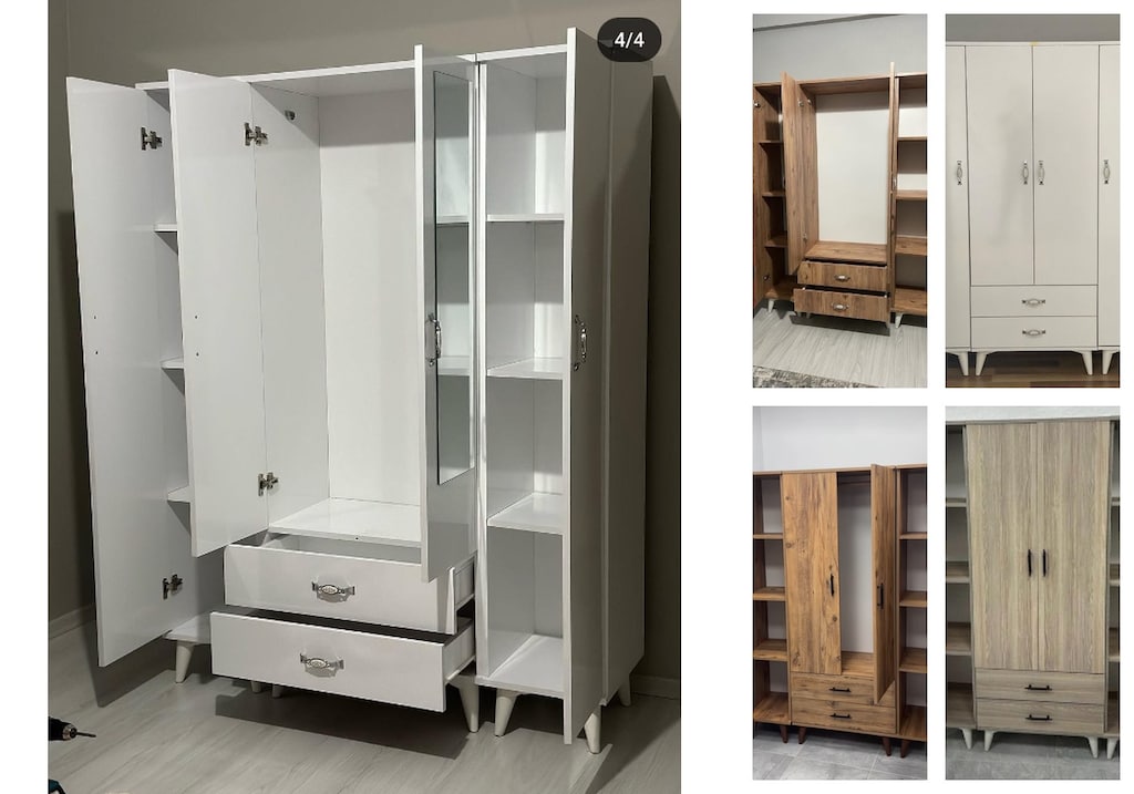 4 kapaklı elbise dolabı tewidvdmto - 5