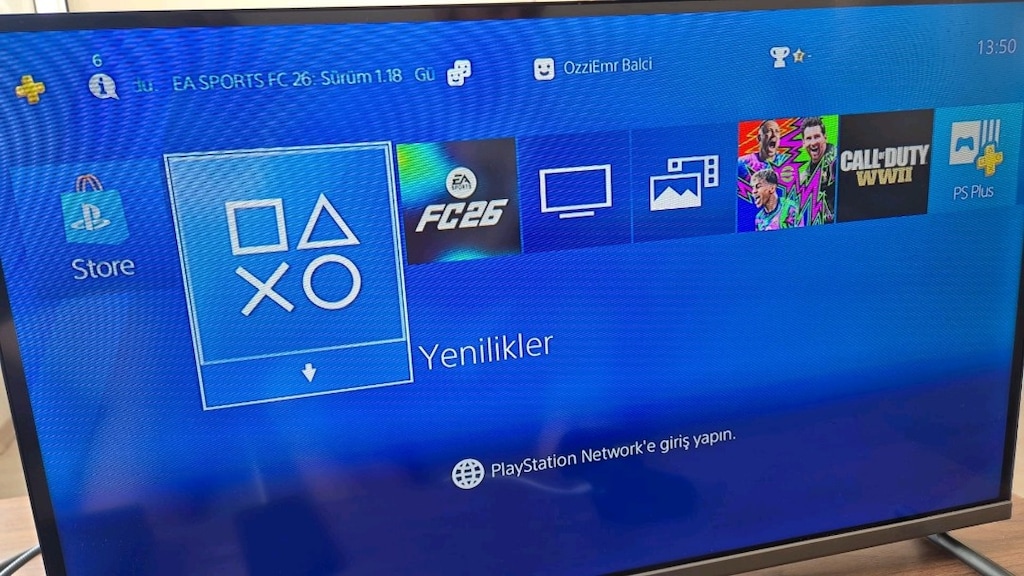 PlayStation 4 çift kol 500 GB FC26!!! - 3