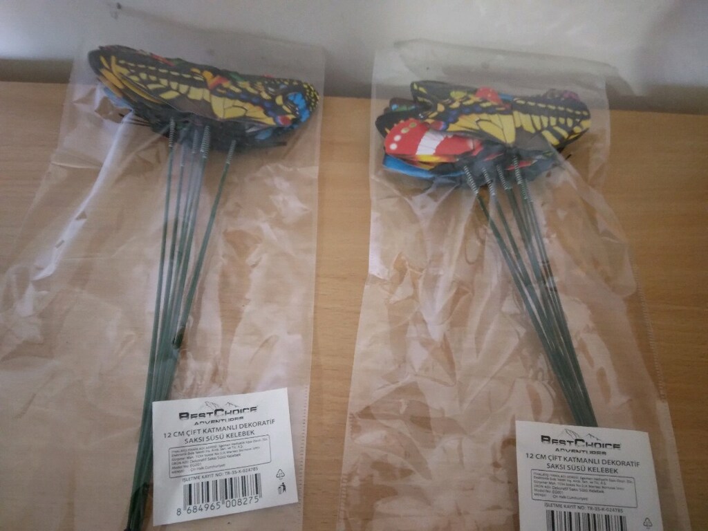 Dekoratif saksı süsü 2'li paket - 4