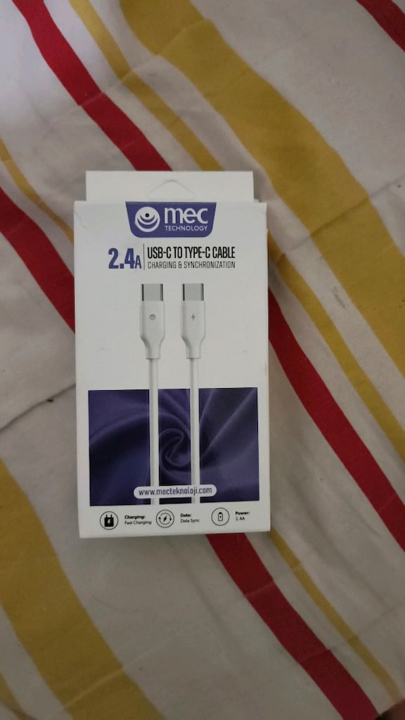 android hızlı şarj cihazi usb-c to type-c uclu
