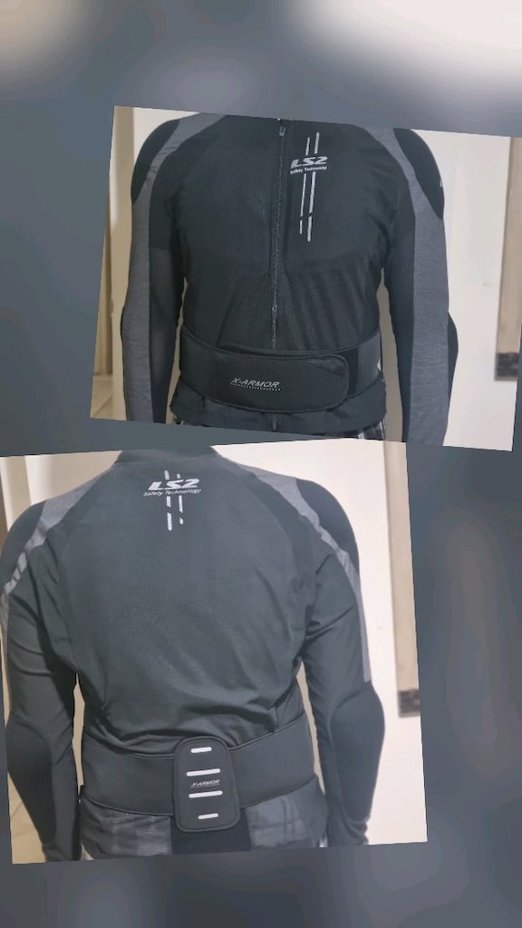 Ls2 x armor 3-4xl motosiklet montu ve ayrıca sırt koruması dahil - 3