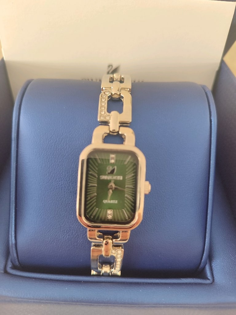 Swarovski Taşlı Silver Saat - 3
