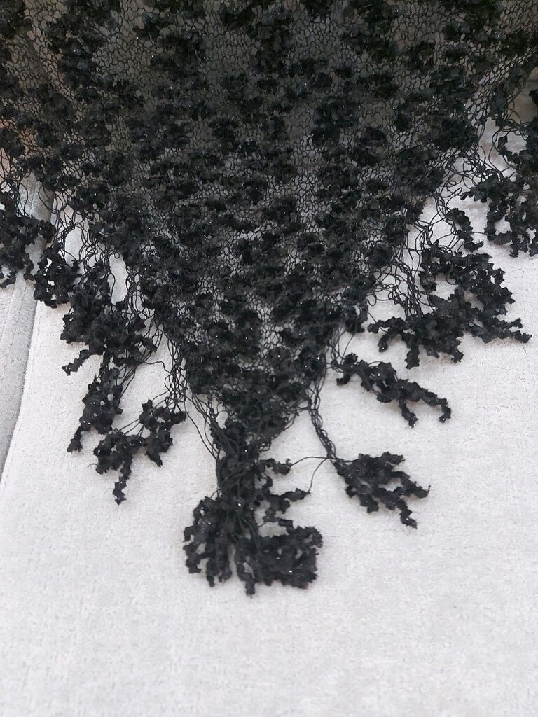 Siyah Abiye Şal Yeni - 3