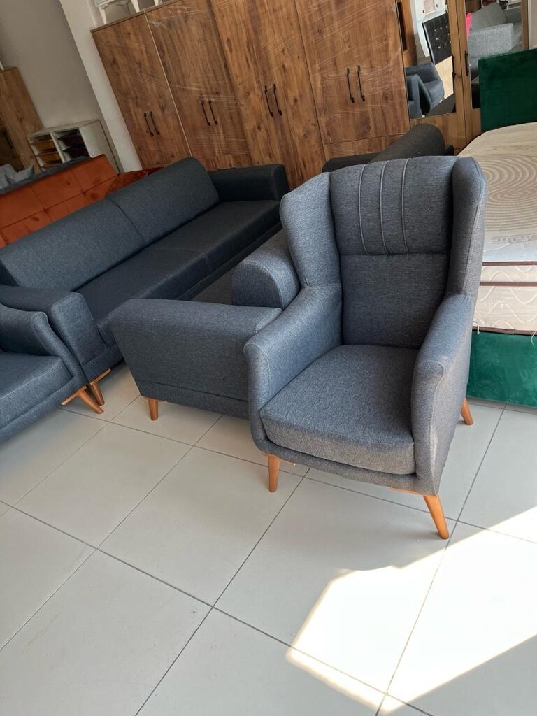 kaliteli keten chester koltuk takımı - 3