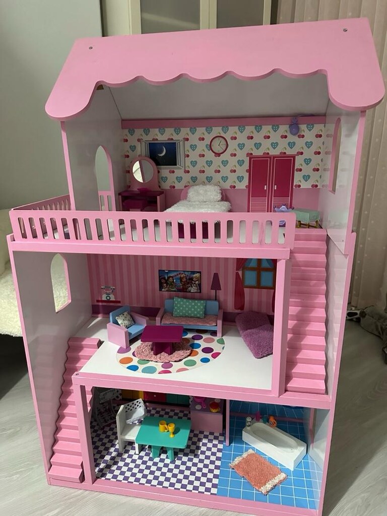 Pembe Bebek Evi Oyuncak Seti