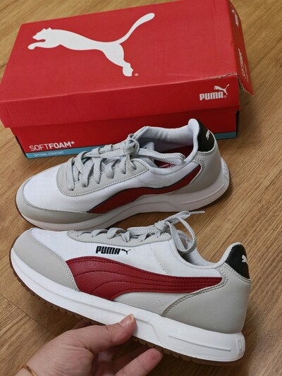 PUMA R78 BEYAZ KIRMIZI SNEAKER