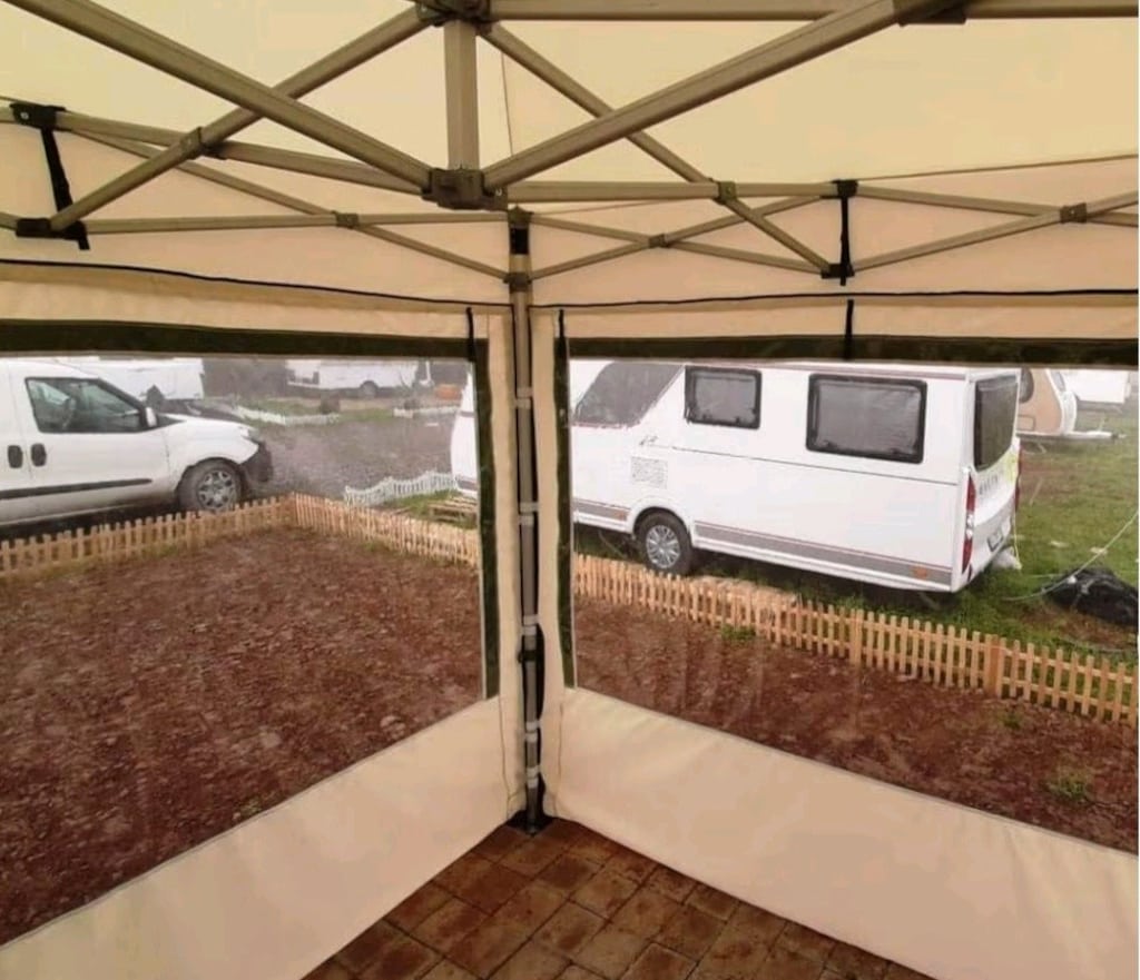Karavan Çadırı Kış Bahçesi Portatif Outdoor Kamp Çadırı Katlanır Tente - 3