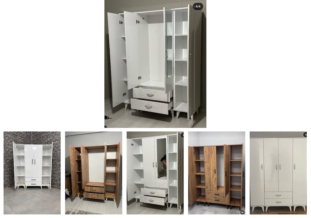 4 kapaklı elbise dolabı crmlcaidbd - 6