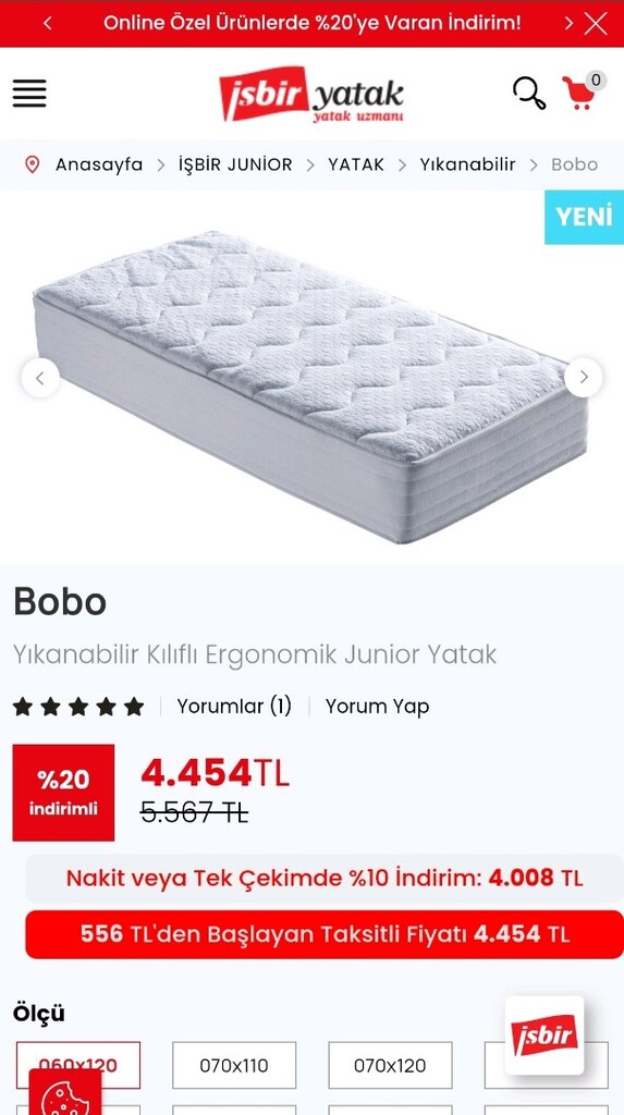 e-bebek baby plus park yatak çantasında ve İşbir Bobo yatak - 7
