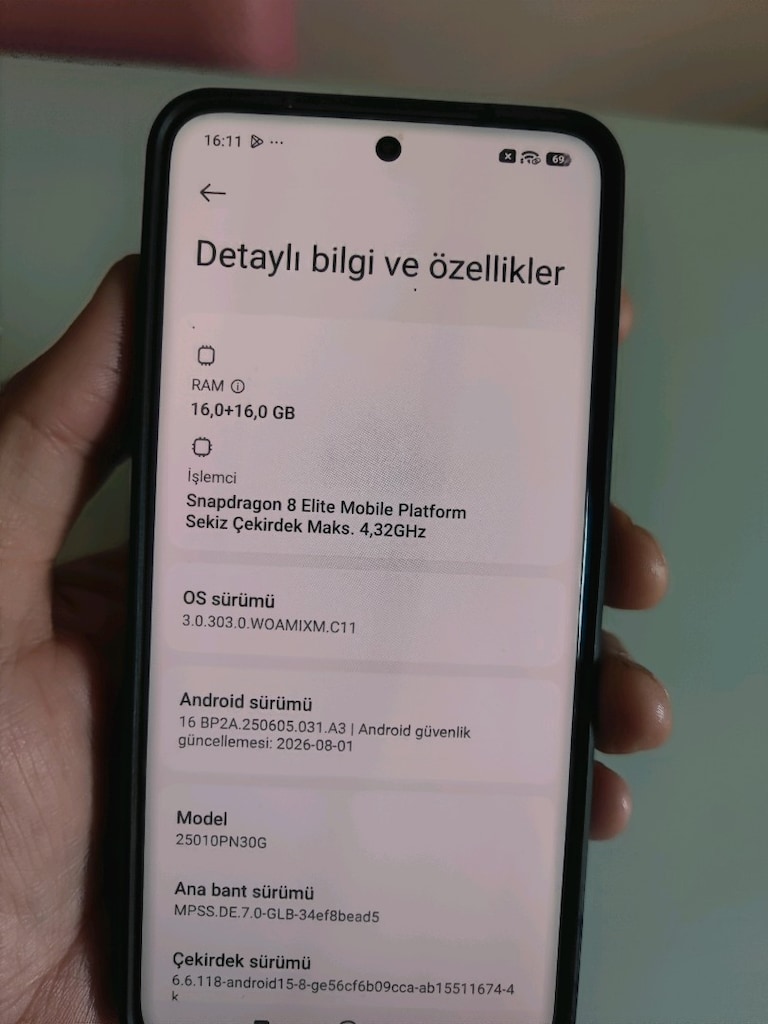 HATASIZ XİAOMİ 15 ULTRA 16+16 RAM 1 TB AMİRAL GEMİSİ SIFIRDAN FARKSIZ - 3