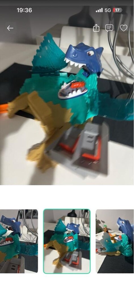 Hot Wheels köpek balığı temalı oyuncak yarış pisti seti. - 3