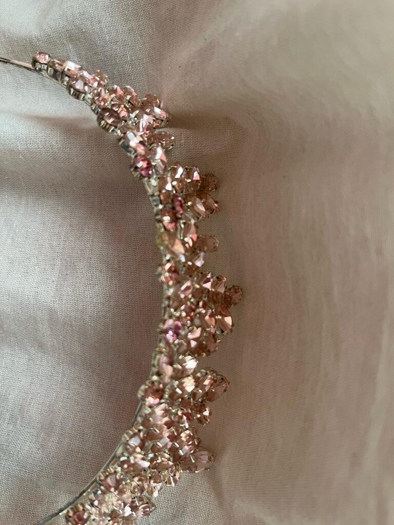 gelin tacı pembe - 2
