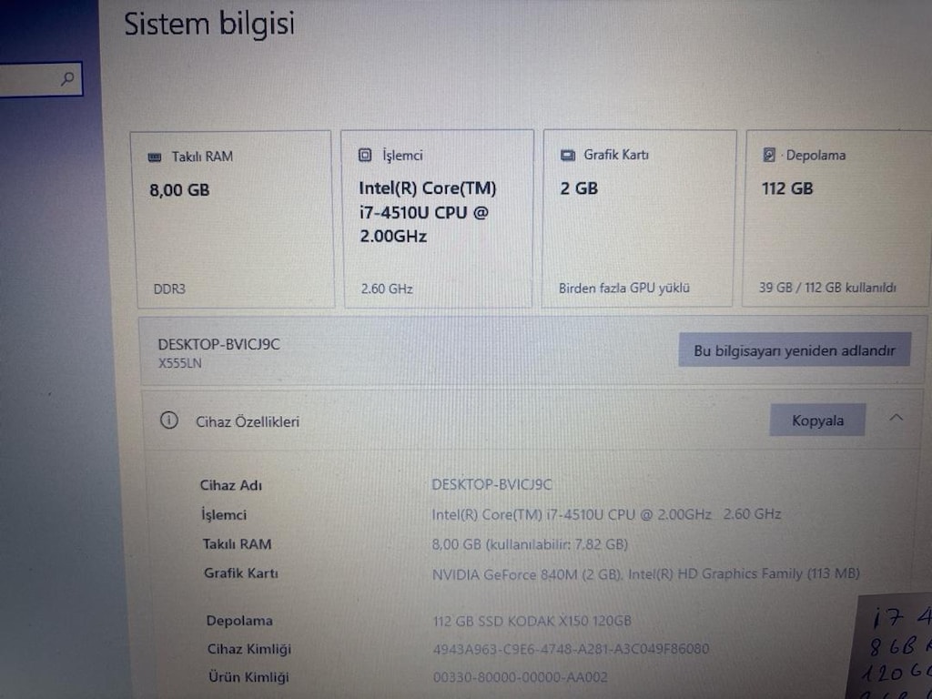 Asus i7 laptop notebook - 3