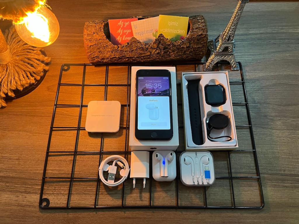 FULL AKSESUARLI İPHONE SE 2.NESİL SPACE GRAY - 3