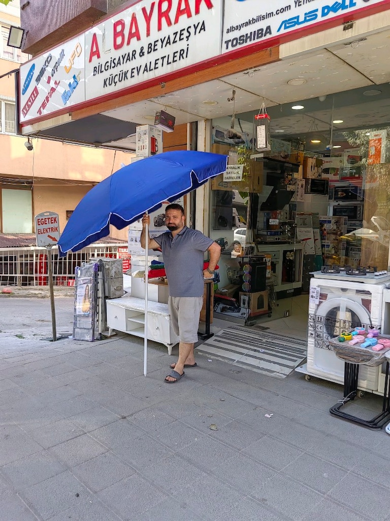 DEV KAMPANYA PLAJ ŞEMSİYESİ ŞEMSİYE KAMP PİKNİK YÜZME KARAVAN MAGAZADA - 11