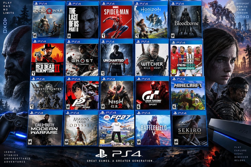 20 Oyun Yüklü 1 TB - Playstation 4 Slim - 12 AY GARANTİ-BAKIRKÖY - 8