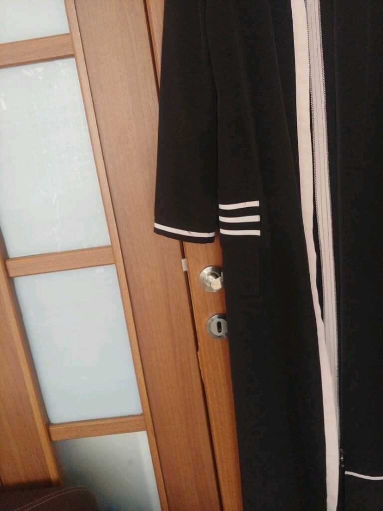 siyah ferace 135 cm boy 50 cm 2 kol arası - 7